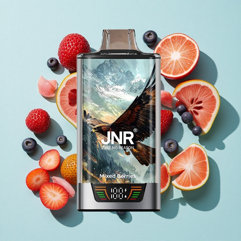 JNR Falcon Pro 28000 Sabores Mistos de Frutas Vermelhas 30ml Capacidade Pré-preenchida USB Type-C Brasil vape