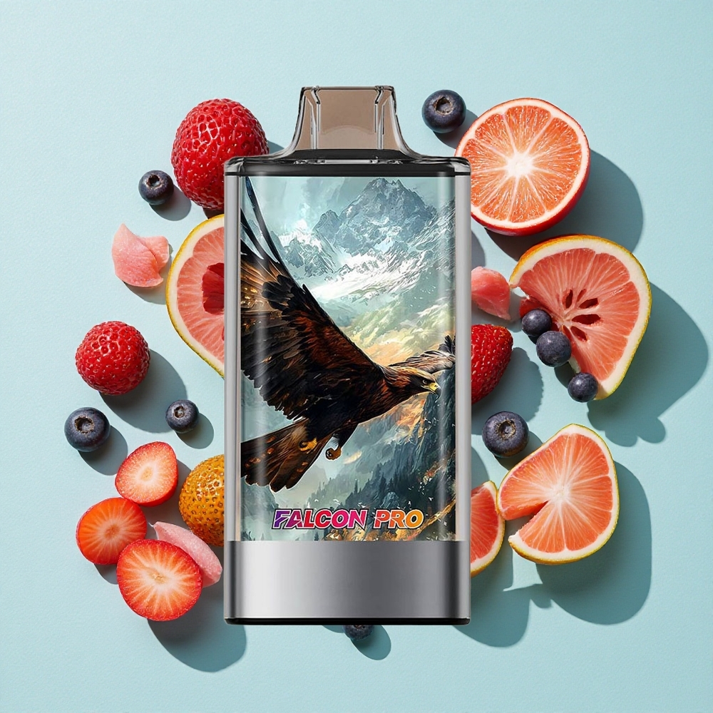 JNR Falcon Pro 28000 Sabores Mistos de Frutas Vermelhas 30ml Capacidade Pré-preenchida USB Type-C Brasil vape