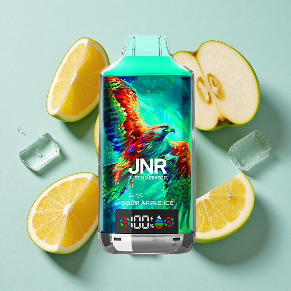 JNR Falcon X 18000 Puffs 24ml Maçã Verde Gelada Dual Mesh Coil & Dual Core Brasil vape