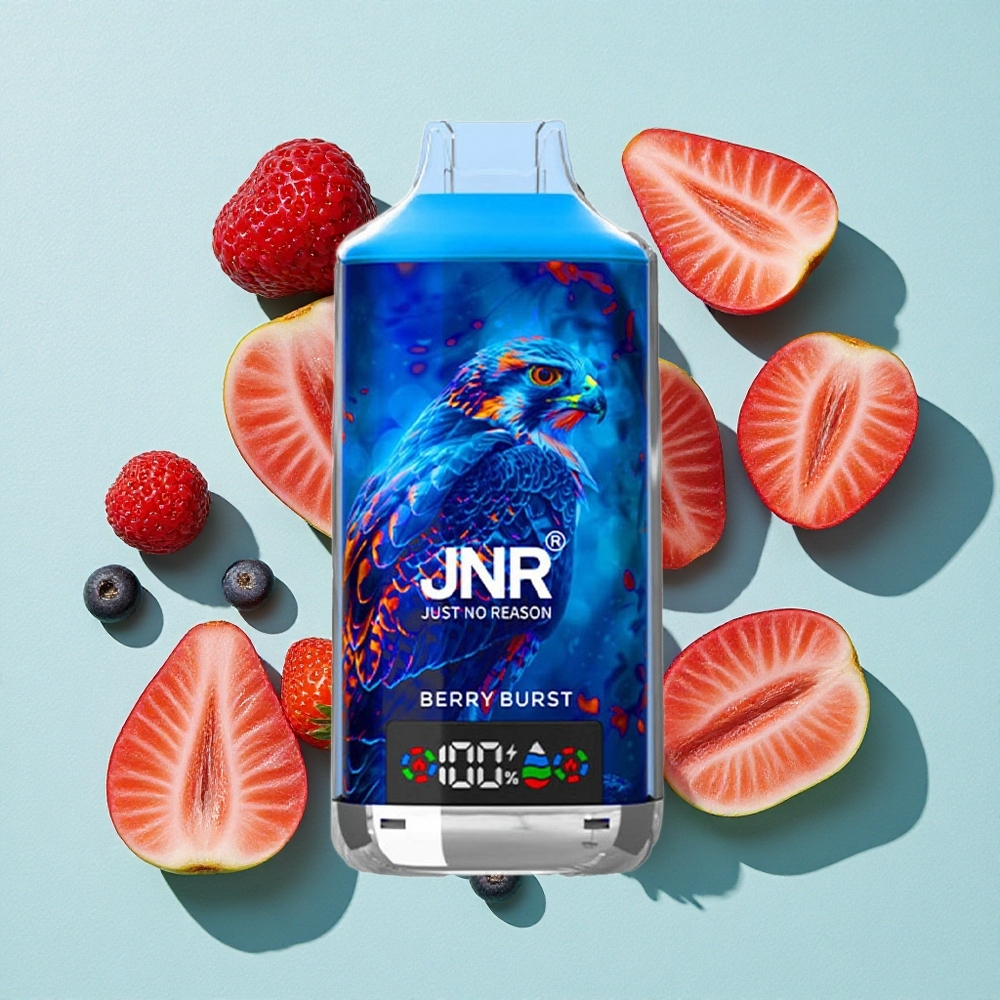 JNR Falcon X 18000 Puffs Capacidade da Bateria 750mAh Tipo de Bobina Dual Mesh Coil & Dual Core Explosão de Frutas Silvestres Brasil vape