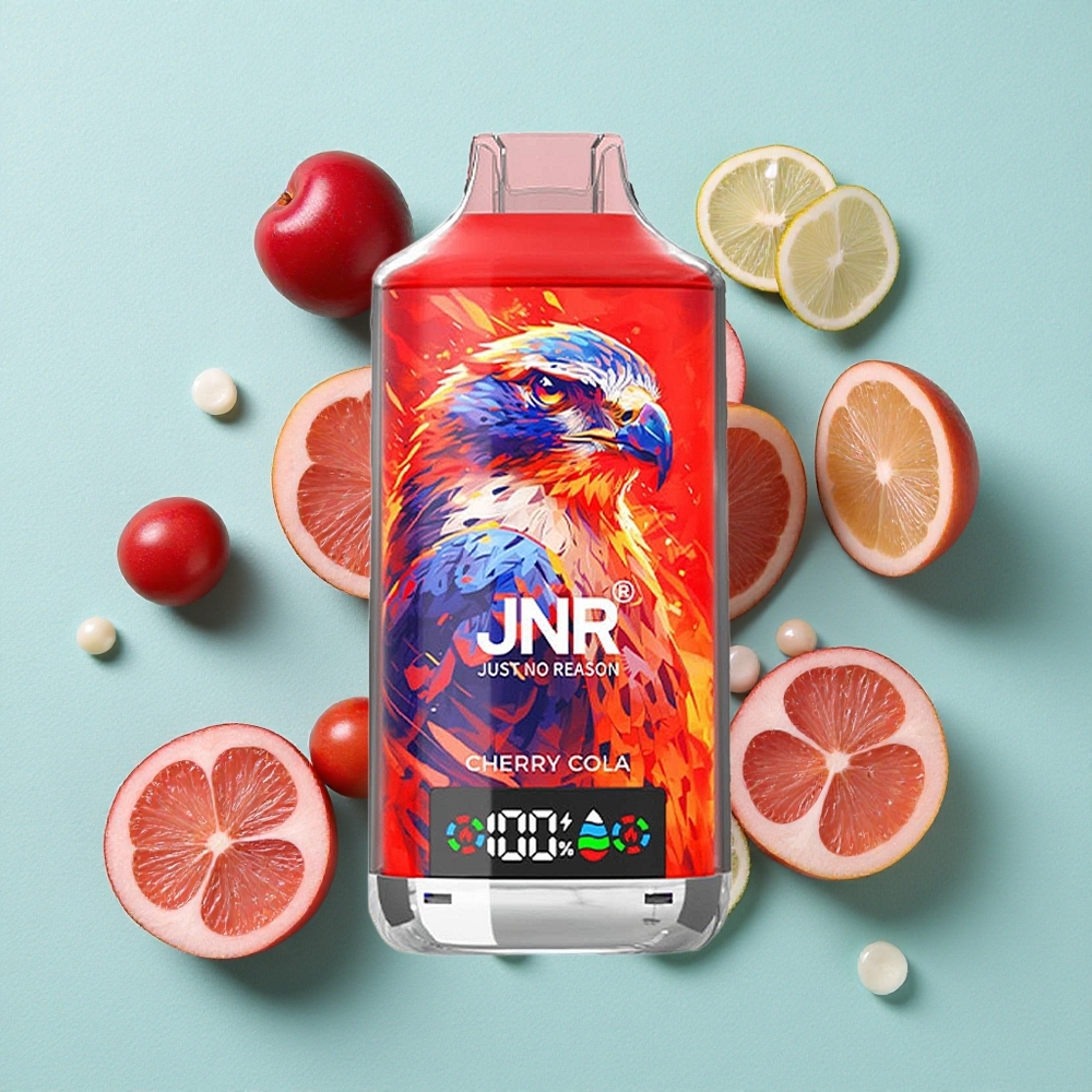 JNR Falcon X 18000 Puffs Cereja 24ml E-líquido Dual Mesh Coil & Dual Core Brasil vape