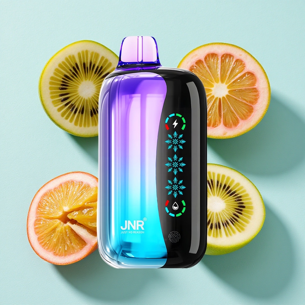 JNR Flex Ice 21000 Puffs Kiwi Maracujá Goiaba Tela Sensível ao Toque Tipo-C Carregamento Brasil vape
