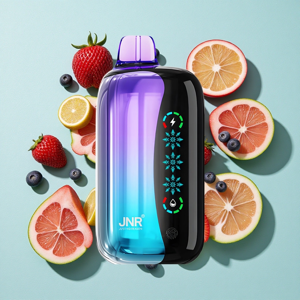 JNR Flex Ice 21000 Pufs Vape descartável Frutas Silvestres Misturadas Tela Sensível ao Toque 1000mAh Brasil vape