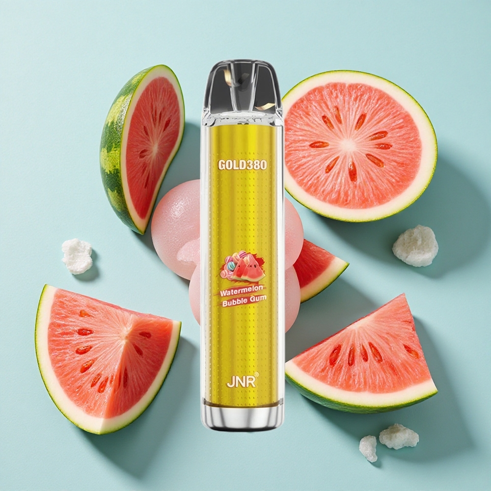 JNR Gold380 6000 Puffs Chiclete de Melancia Capacidade da Bateria 1500mAh Capacidade de e-Líquido 13ml Brasil vape
