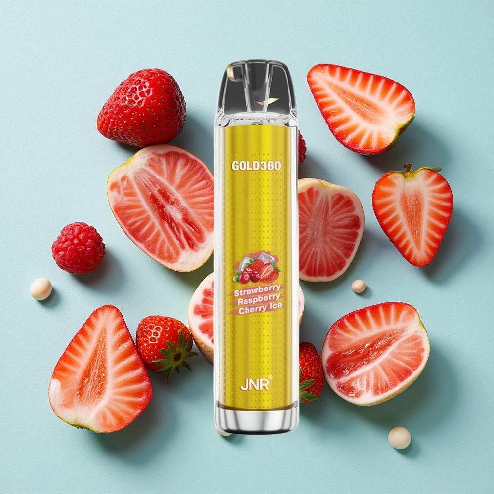 JNR Gold380 6000 Puffs Morango Framboesa 13ml Capacidade de Líquido Brasil vape