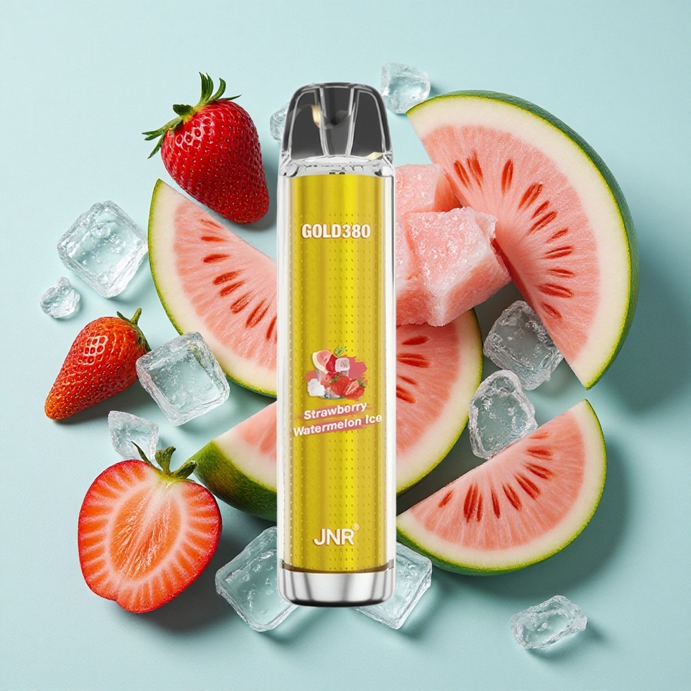 JNR Gold380 6000 Puffs Morango Melancia Gelada 1500mAh 13ml Brasil vape