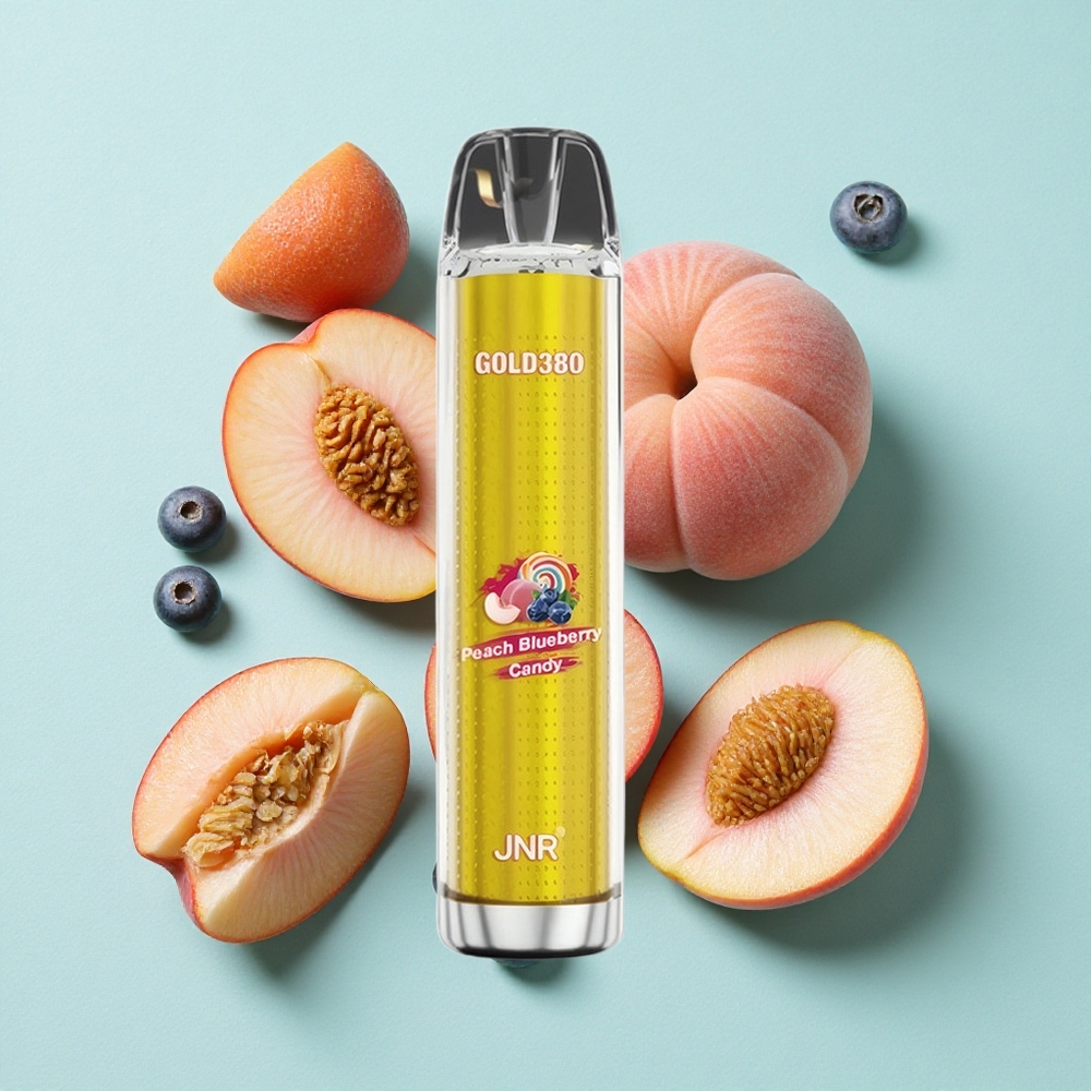 JNR Gold380 6000 Puffs Pêssego Mirtilo 1500mAh Brasil vape