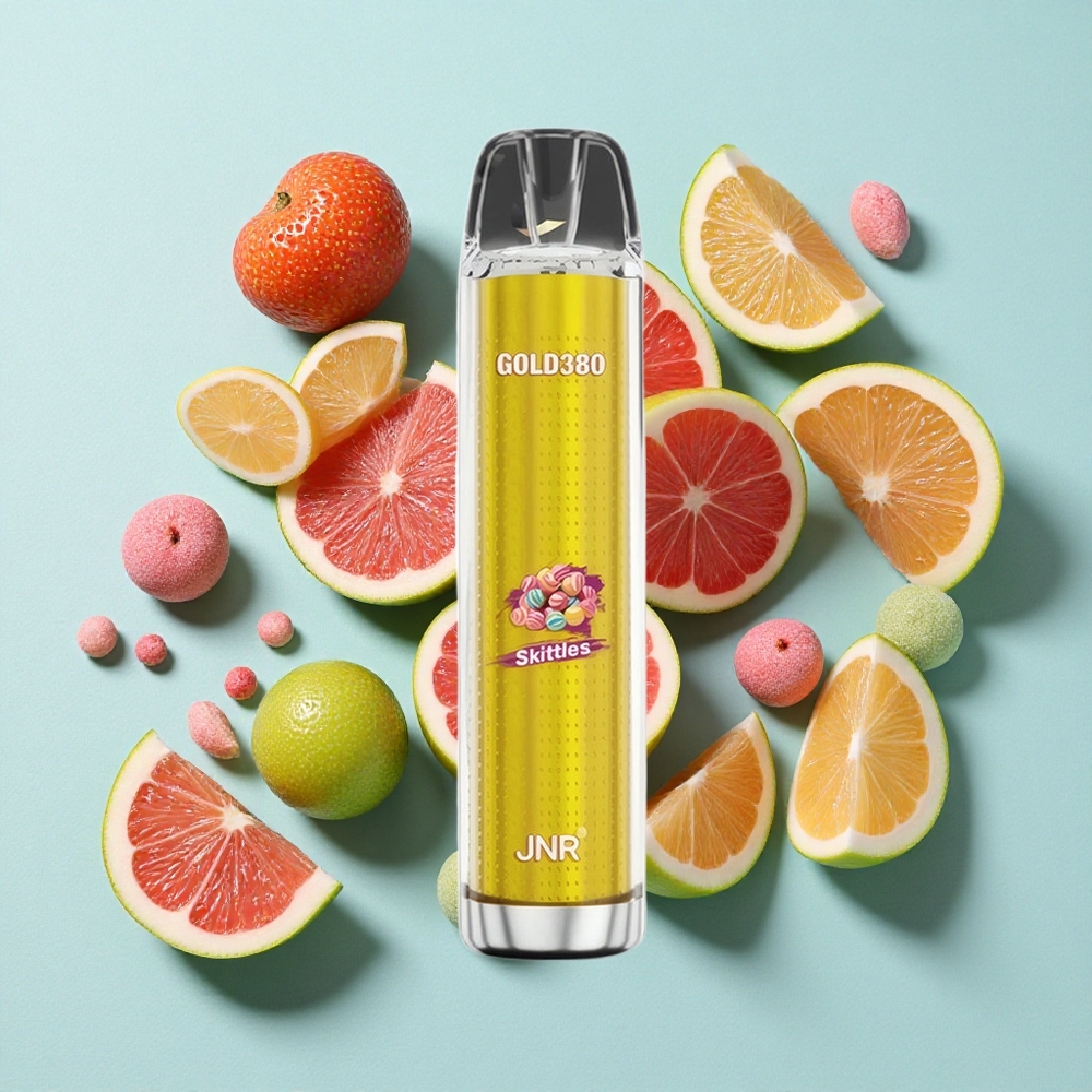 JNR Gold380 6000 Puffs Skittles (13ml Capacidade de Líquido, 1500mAh Capacidade da Bateria) Brasil vape