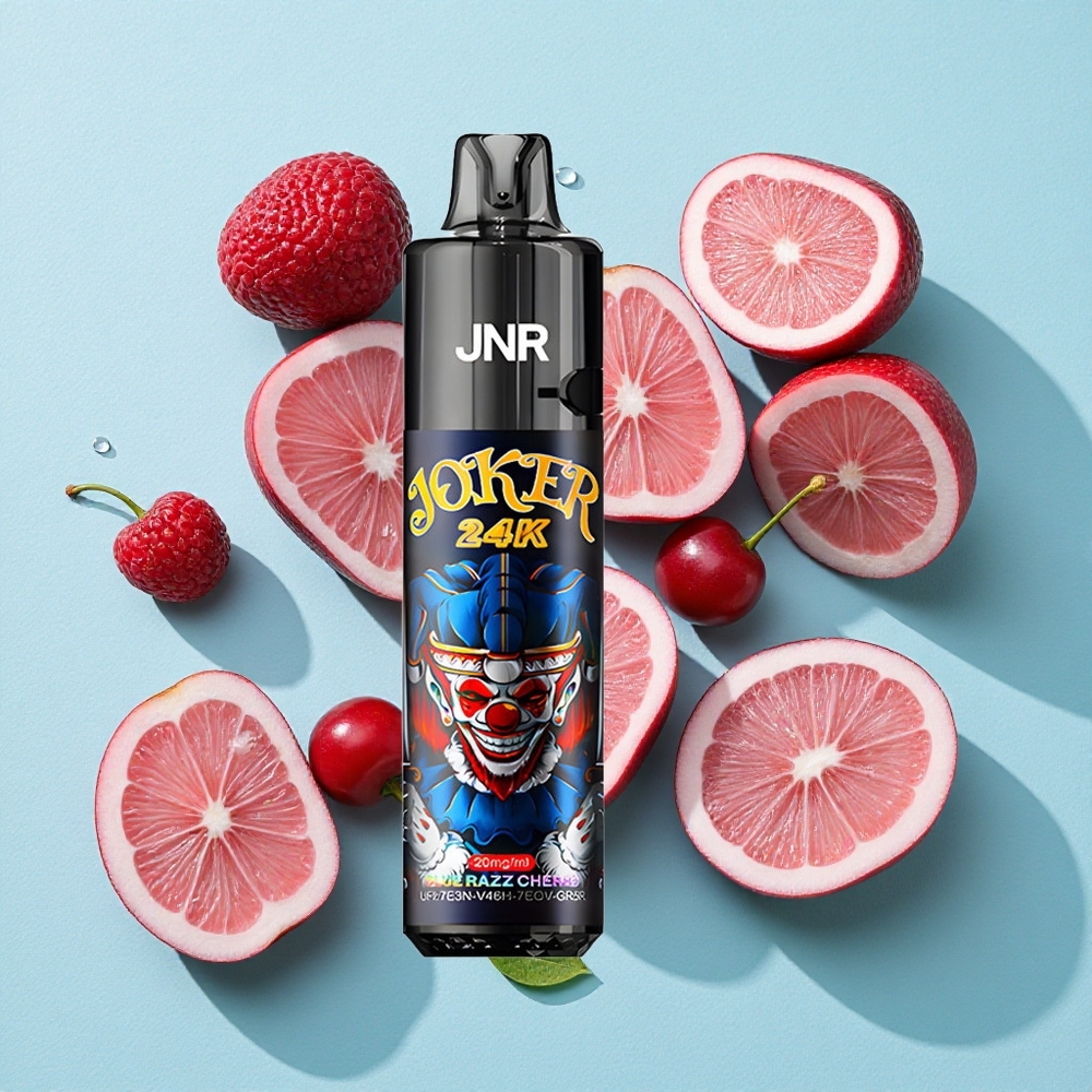 JNR Joker 24000 Puffs Blueberry Framboesa Cereja 800mAh Tipo-C Brasil vape