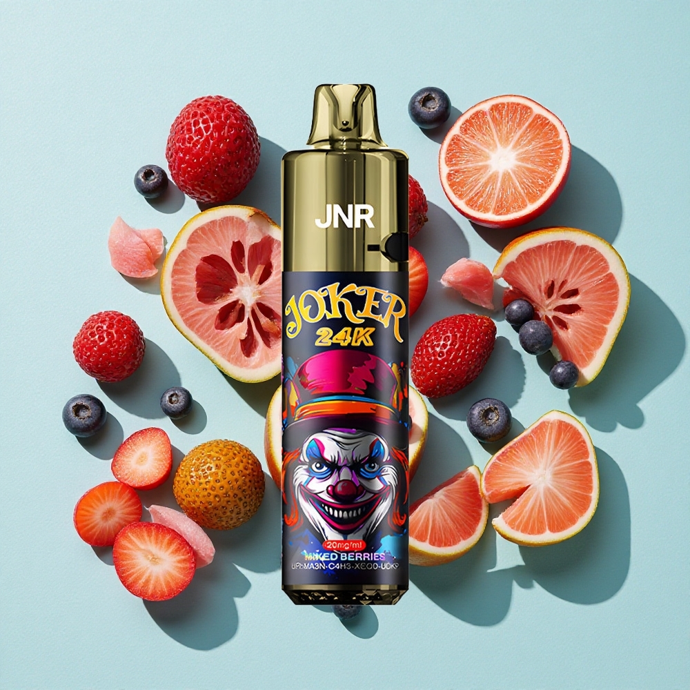 JNR Joker 24000 Puffs Mistura de Frutas Vermelhas Pod Recarregável 10ml Brasil vape