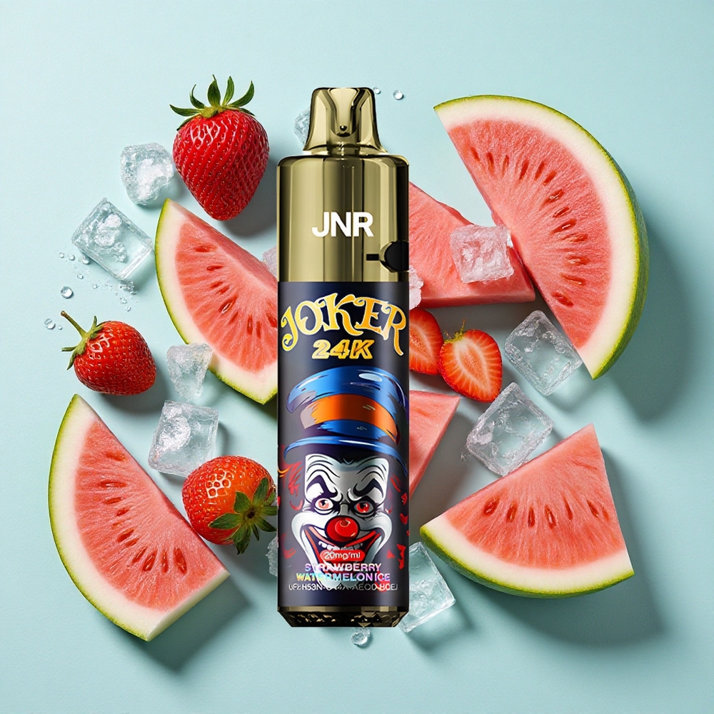 JNR Joker 24000 Puffs Morango Melancia Gelado 2% nicotina 800mAh bateria Brasil vape