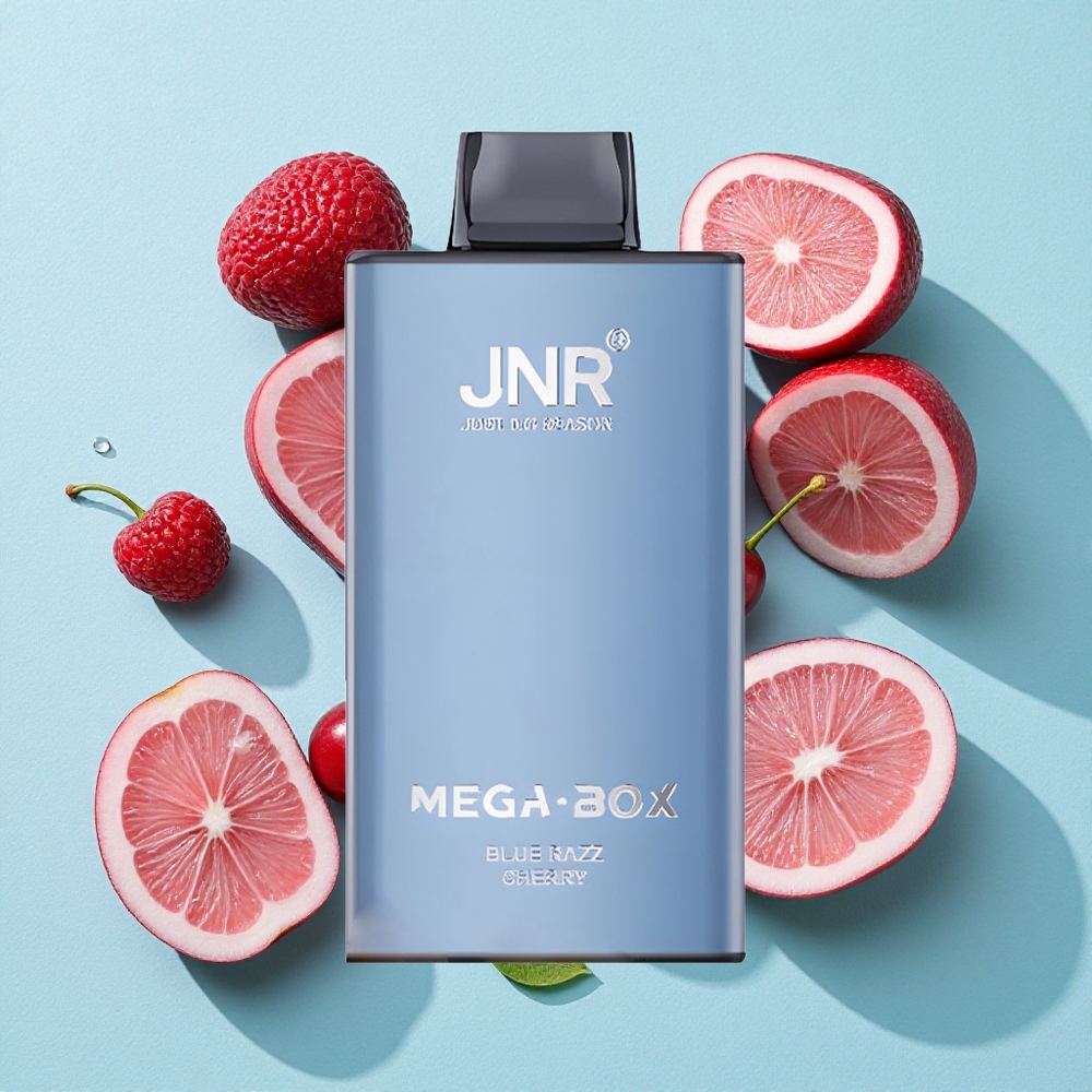 JNR Mega Box 25000 Puffs Blueberry Cereja Brasil vape