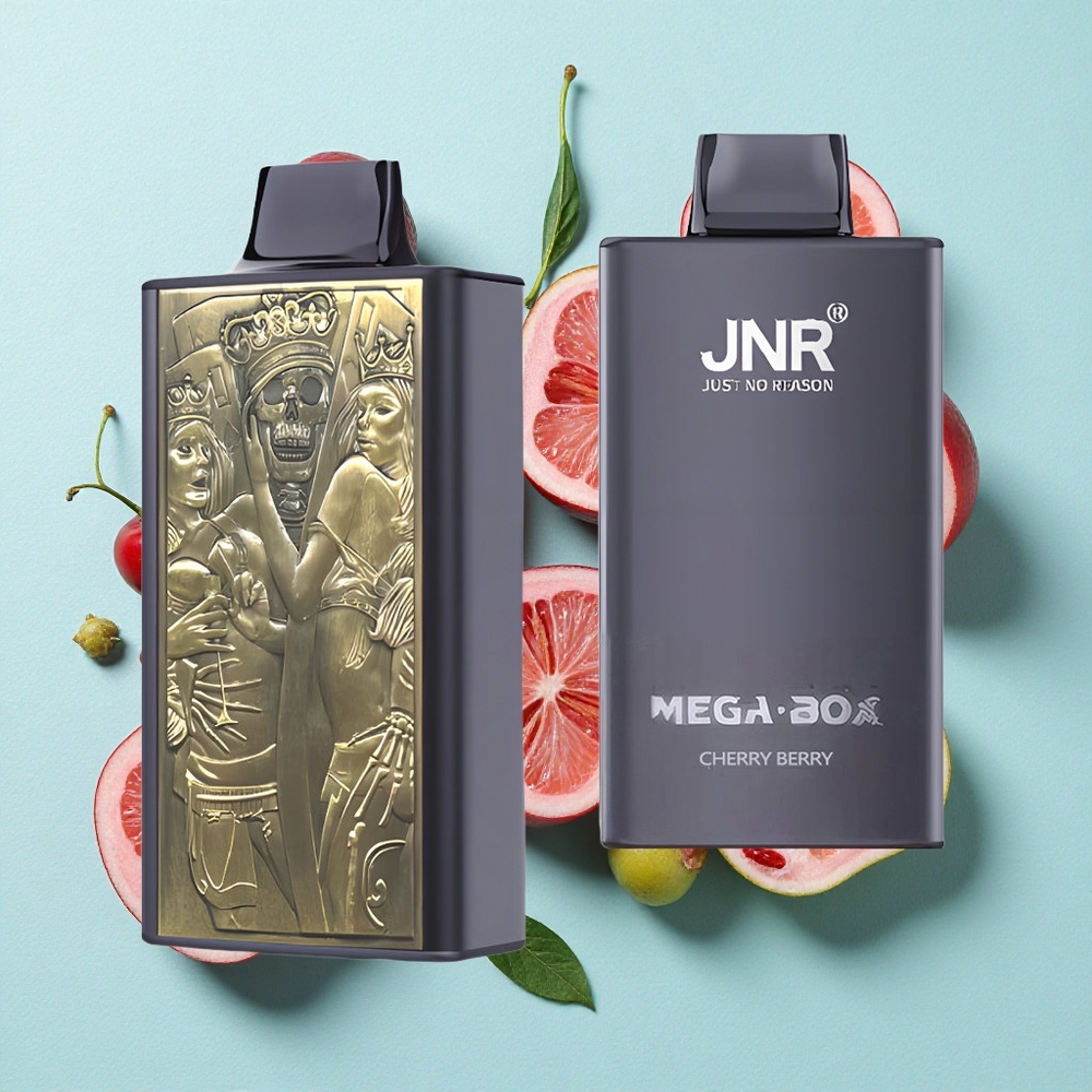 JNR Mega Box 25000 Puffs Cereja Amora 30ml Capacidade de Líquido Brasil vape