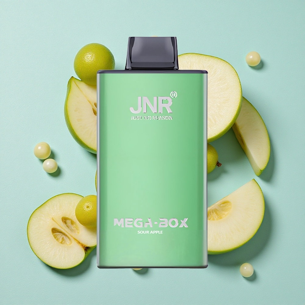 JNR Mega Box 25000 Puffs Maçã Azeda 30ml Capacidade de E-líquido Brasil vape
