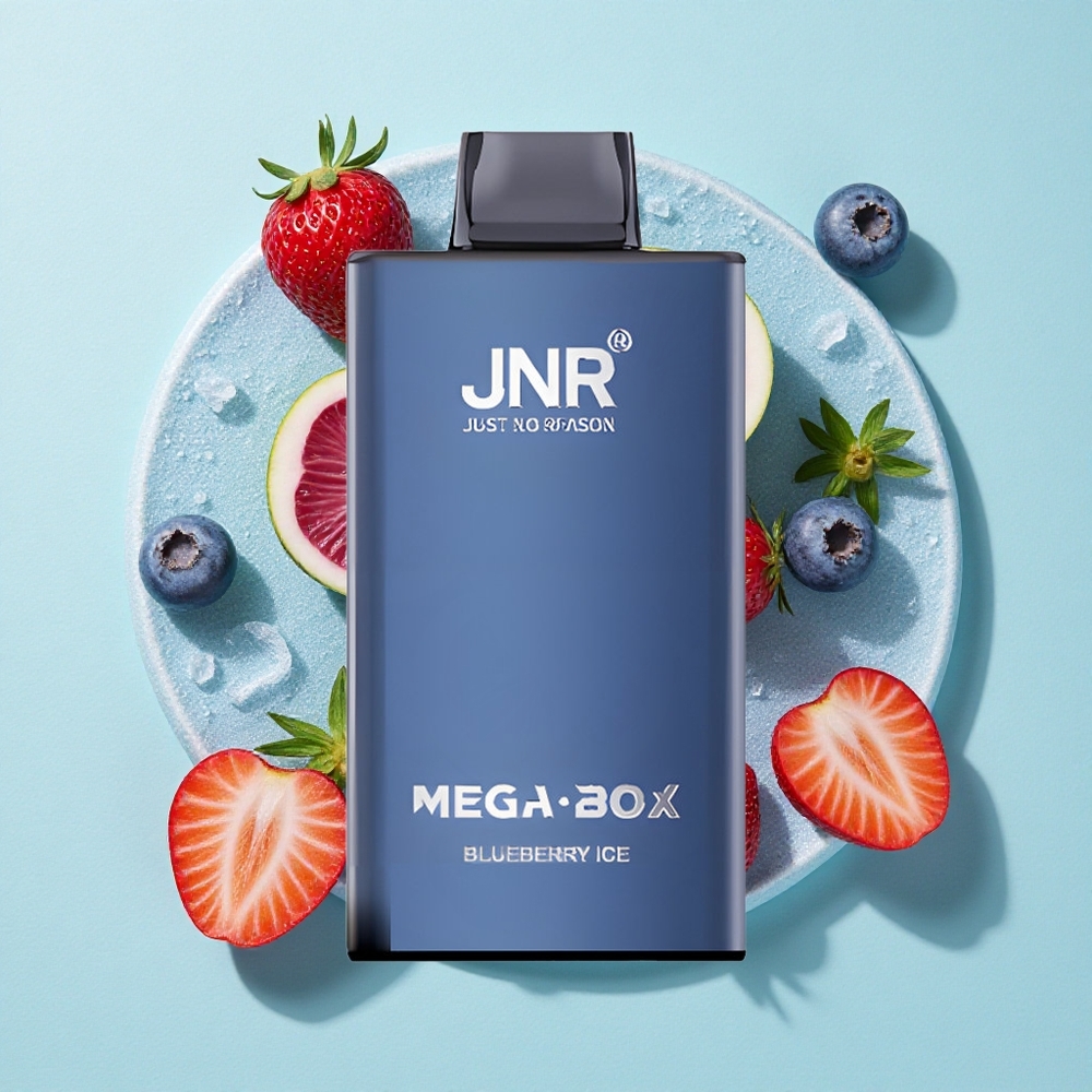 JNR Mega Box 25000 Puffs Mirtilo Gelo 30ml Capacidade de E-líquido Brasil vape