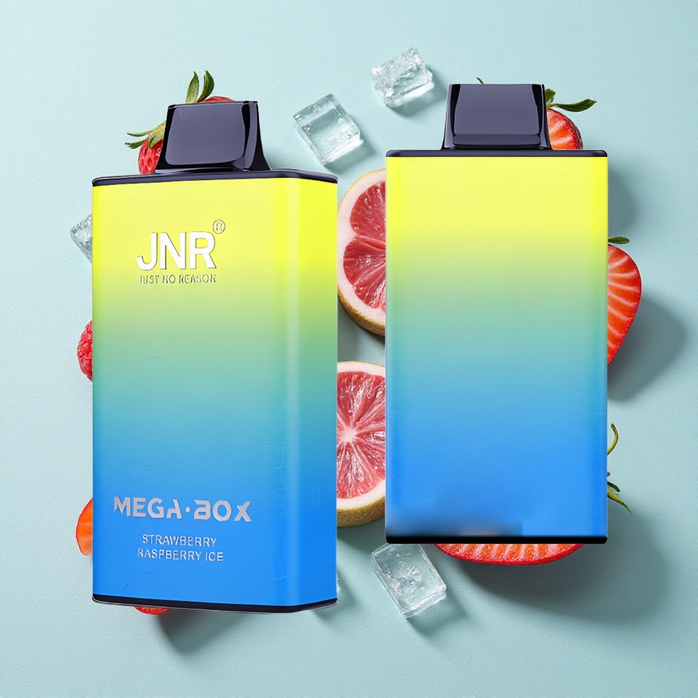 JNR Mega Box 25000 Puffs Morango Framboesa Gelo Vape descartável 30ml Capacidade de E-líquido 850mAh Capacidade da Bateria Brasil vape