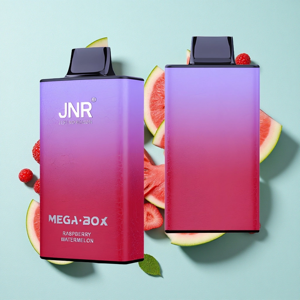 JNR Mega Box 25000 Puffs Vape descartável Framboesa Melancia 30ml Capacidade de Líquido Brasil vape