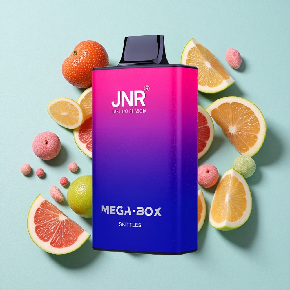 JNR Mega Box 25000 Puffs Vape descartável Skittles 30ml Capacidade de Líquido Brasil vape