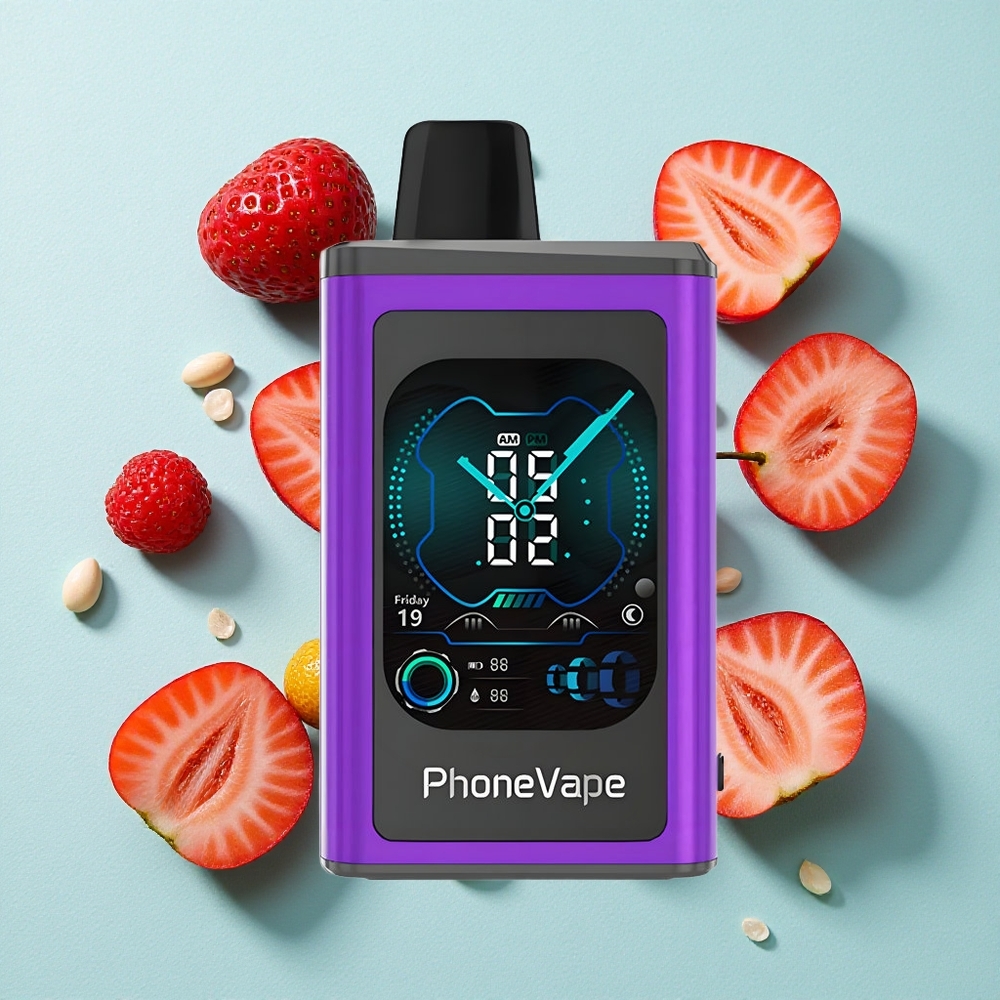 JNR PhoneVape 30000 puffs Cereja Morango Framboesa Bateria Recarregável 850mAh Tipo-C Tela Completa Brasil vape