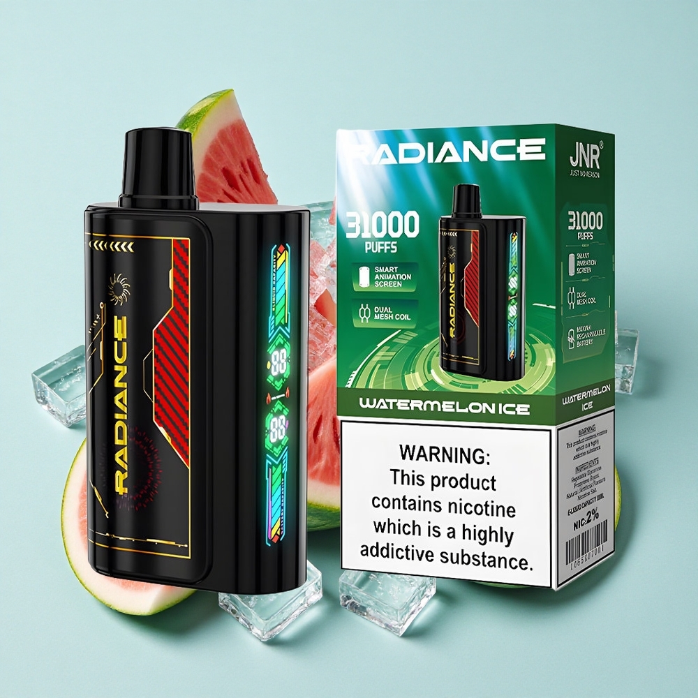JNR Radiance 31000 Bateria Recarregável 950 mAh Melancia Gelada Brasil vape