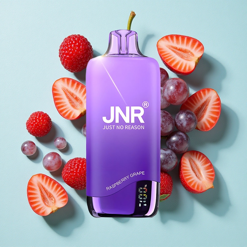 JNR Rainbow 10500 Puffs Framboesa Uva Capacidade da Bateria 600mAh Tanque de e-Líquido 18ml Brasil vape