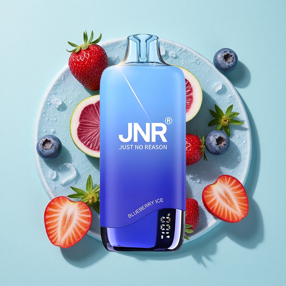 JNR Rainbow 10500 Puffs Mirtilo Gelo com Bateria de 600mAh e Tanque de 18ml Brasil vape