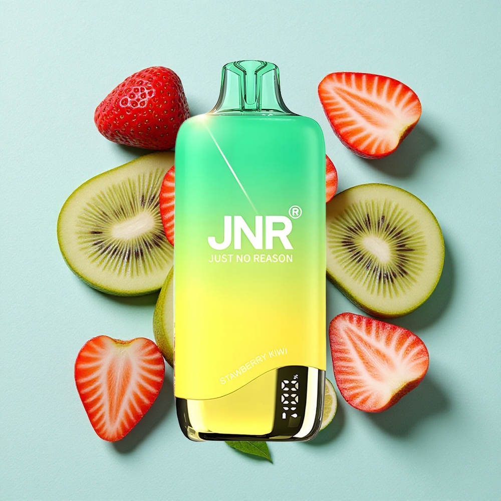 JNR Rainbow 10500 Puffs Morango Kiwi 18ml Tanque de Líquido Brasil vape