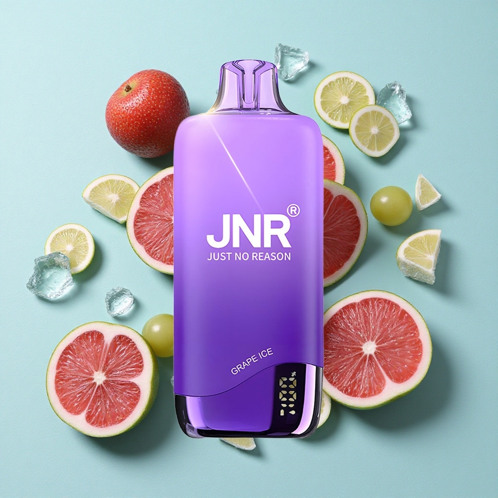 JNR Rainbow 10500 Puffs Vape descartável Gelado Uva Capacidade da Bateria 600mAh Tanque de e-Líquido 18ml Brasil vape