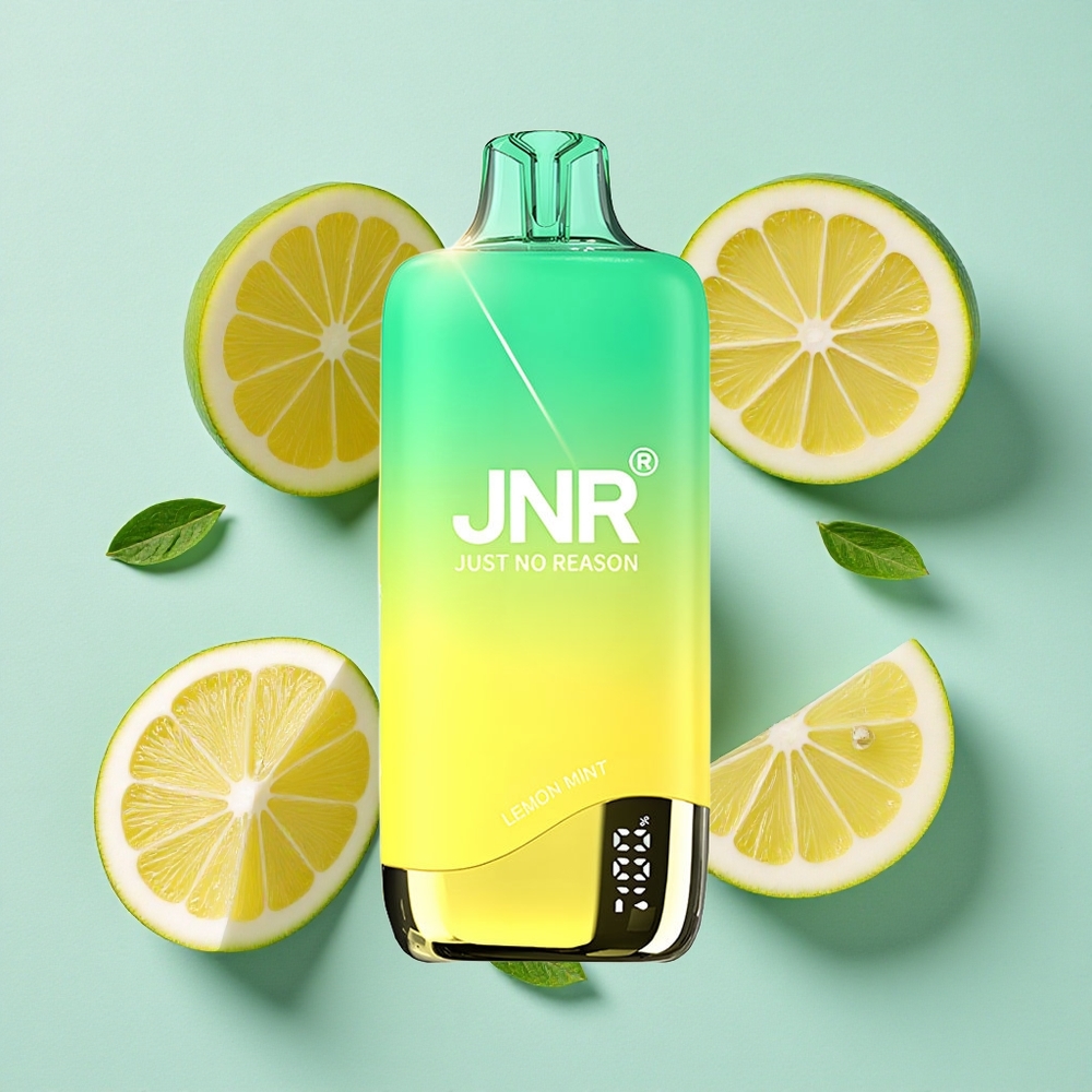 JNR Rainbow 10500 Puffs Vape descartável Limão Hortelã Capacidade da Bateria 600mAh Tanque de e-Líquido 18ml Brasil vape