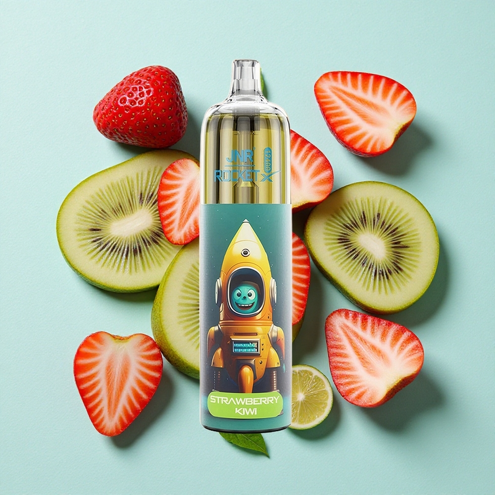JNR Rocket-X 12400 Puffs Morango Kiwi Capacidade da Bateria 850mAh Tipo-C Carga Rápida Brasil vape