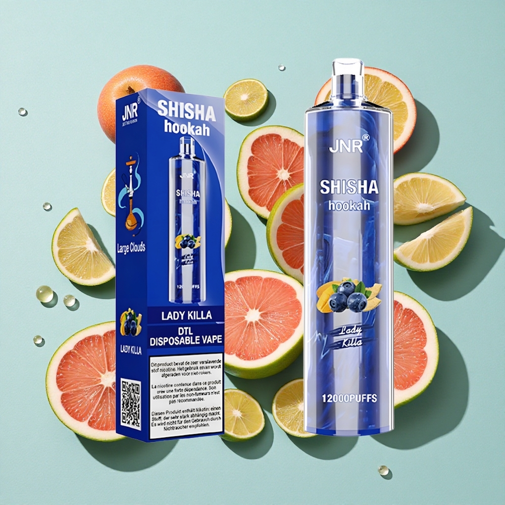 JNR Shisha Hookah 12000 Puffs 24ml Lady Killa Brasil vape