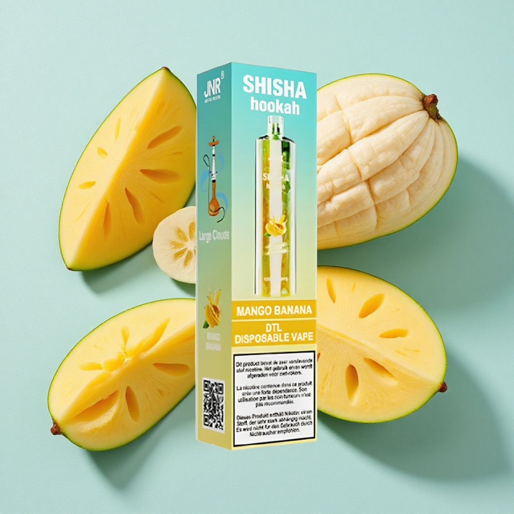 JNR Shisha Hookah 12000 Puffs Manga Banana 24ml 750mAh Brasil vape