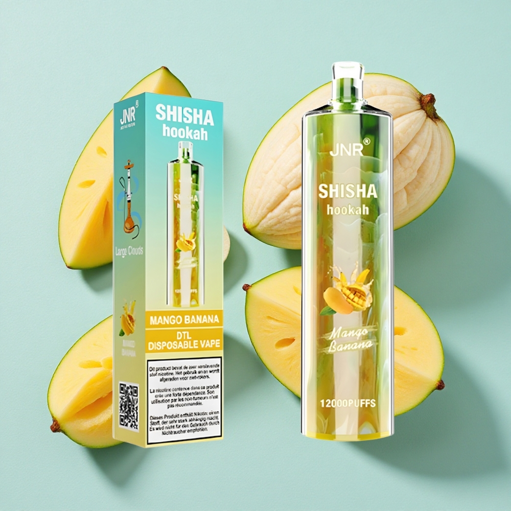 JNR Shisha Hookah 12000 Puffs Manga Banana 24ml 750mAh Brasil vape