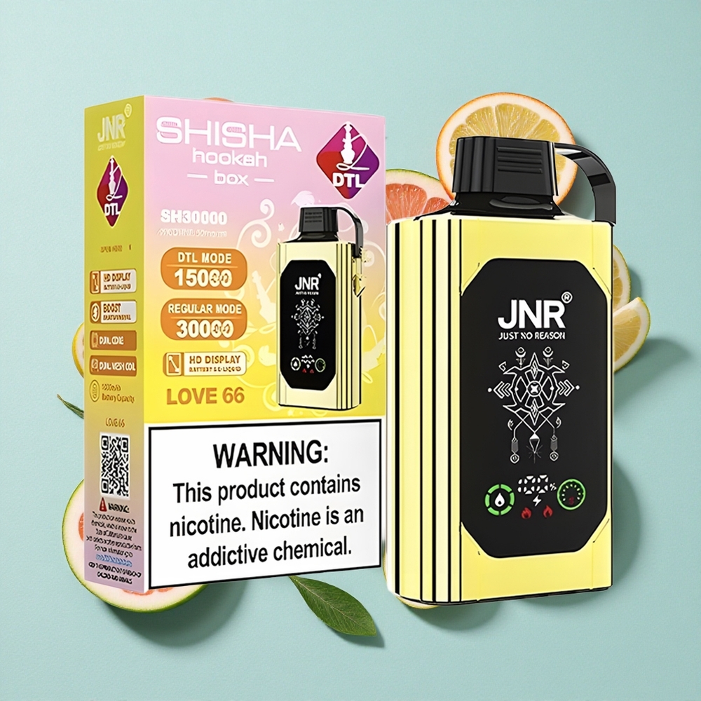 JNR Shisha Hookah Box 20500 Puffs Amor 66 Tela HD Tipo-C Carga Rápida Brasil vape