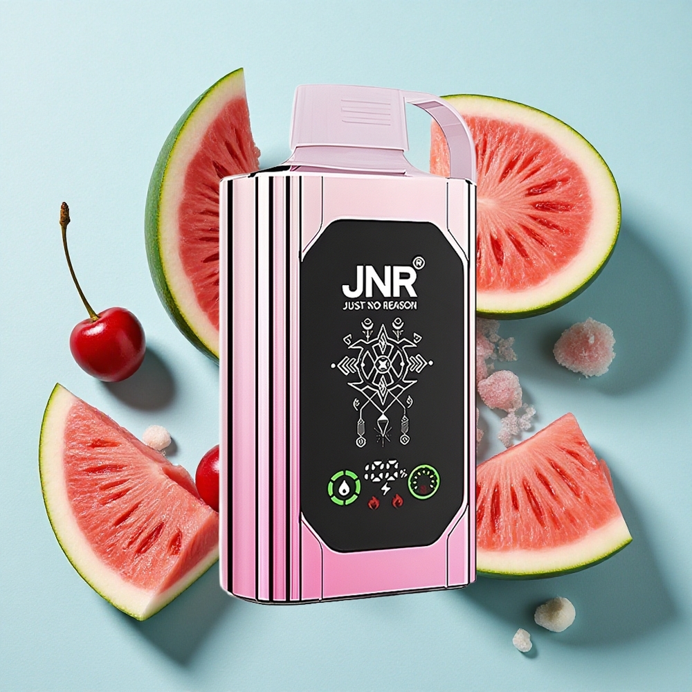 JNR Shisha Hookah Box 20500 Puffs Cereja Melancia Gelada com Tela HD e Bateria 1000mAh Brasil vape
