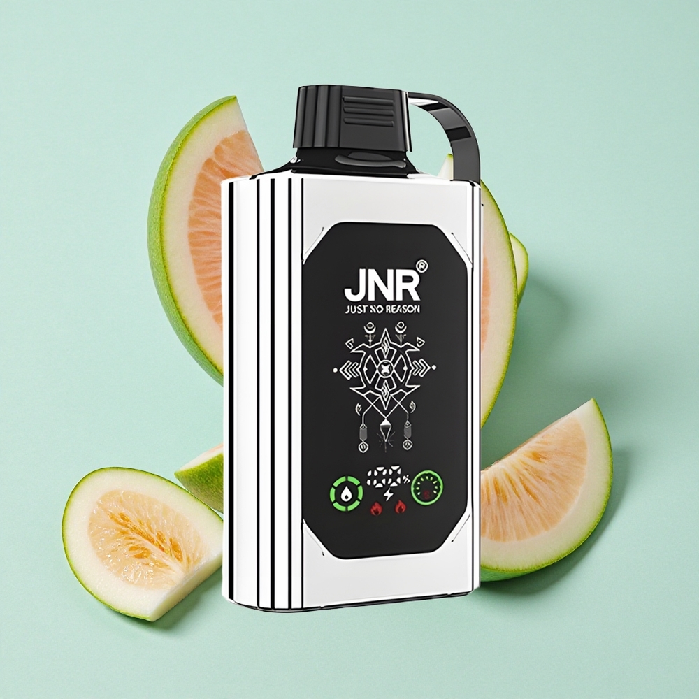 JNR Shisha Hookah Box 20500 Puffs Dual Mesh Coil & Dual Core Melão Duplo Menta Brasil vape