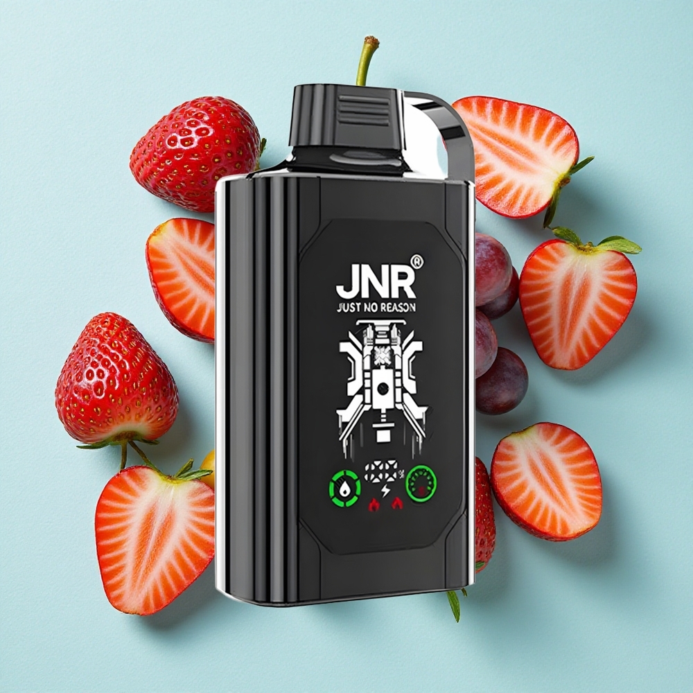 JNR Shisha Hookah Box 20500 Puffs Morango Uva Tela HD Carga Rápida Type-C Brasil vape