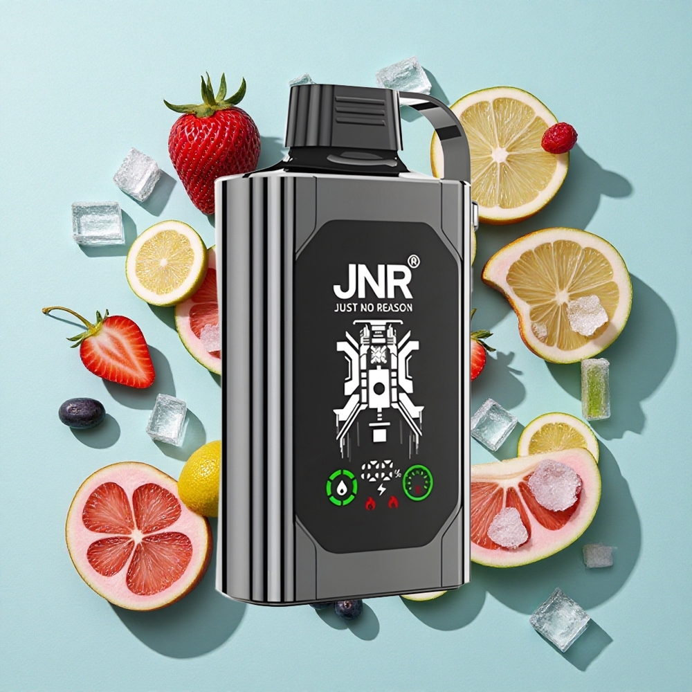 JNR Shisha Hookah Box 20500 Puffs (Tela HD, Carga Rápida Tipo-C) Mixed Berry Ice (Mirtilo e Frutas Vermelhas Gelado) Brasil vape