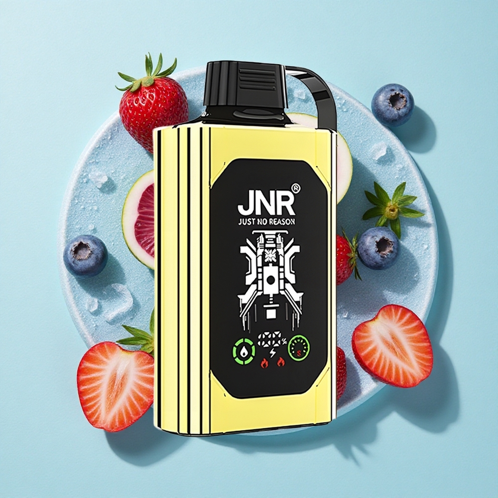 JNR Shisha Hookah Box 20500 Puffs Tela HD Tipo-C Carga Rápida Mirtilo Gelo Brasil vape