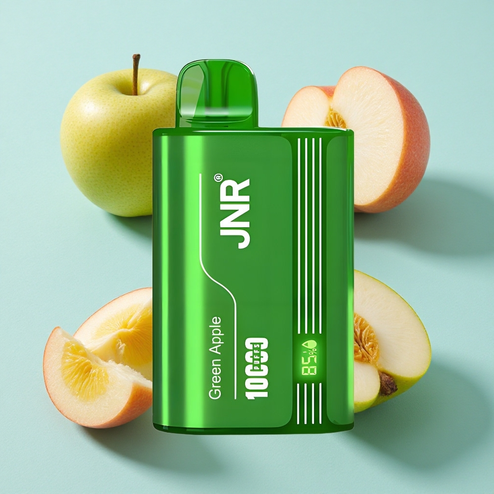 JNR Tank 10000 Puffs Maçã Verde Pêssego Pêra Bateria 650mAh Capacidade de Líquido 20ml Brasil vape