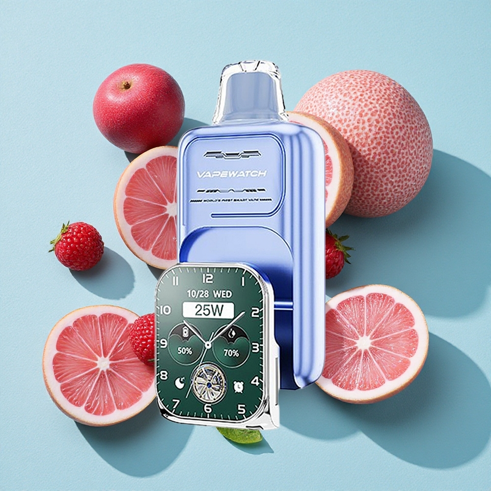 JNR Vape Watch 30.000 Puffs 19mL Blue Razz Ice Dual Mesh Coil Brasil vape