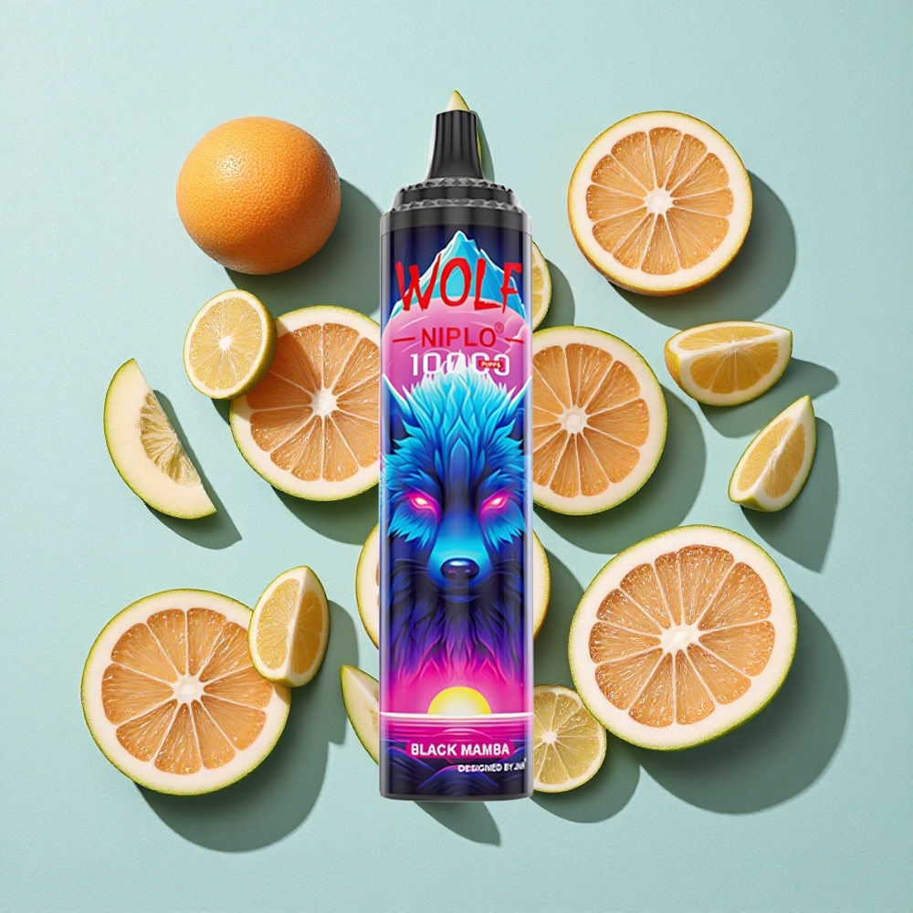 JNR Wolf Niplo 10000 Puffs Mamba Preta Capacidade da Bateria: 650mAh Capacidade do E-líquido: 20ml Brasil vape