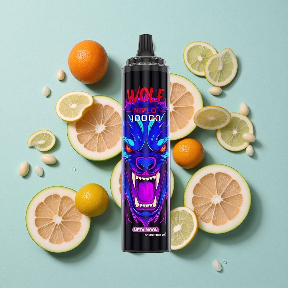 JNR Wolf Niplo 10000 Puffs Meta Lua 20ml Capacidade de Líquido Tipo-C Brasil vape
