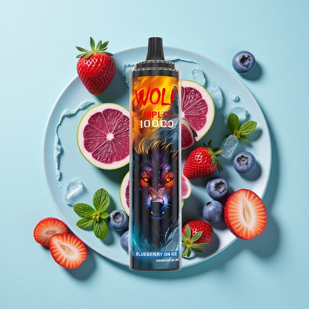 JNR Wolf Niplo 10000 Puffs Mirtilo no Gelo Capacidade da Bateria: 650mAh Capacidade do E-líquido: 20ml Brasil vape