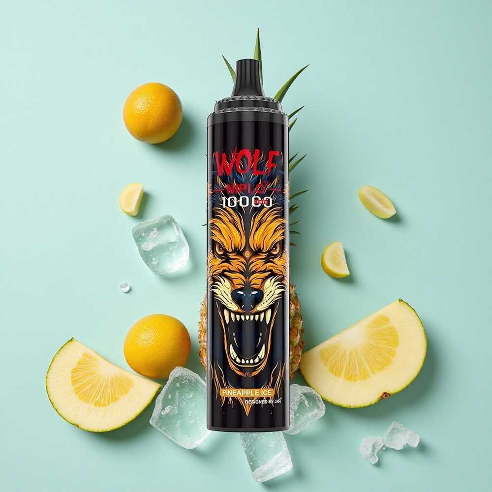 JNR Wolf Niplo 10000 Puffs Pineapple Ice 20ml 650mAh Brasil vape