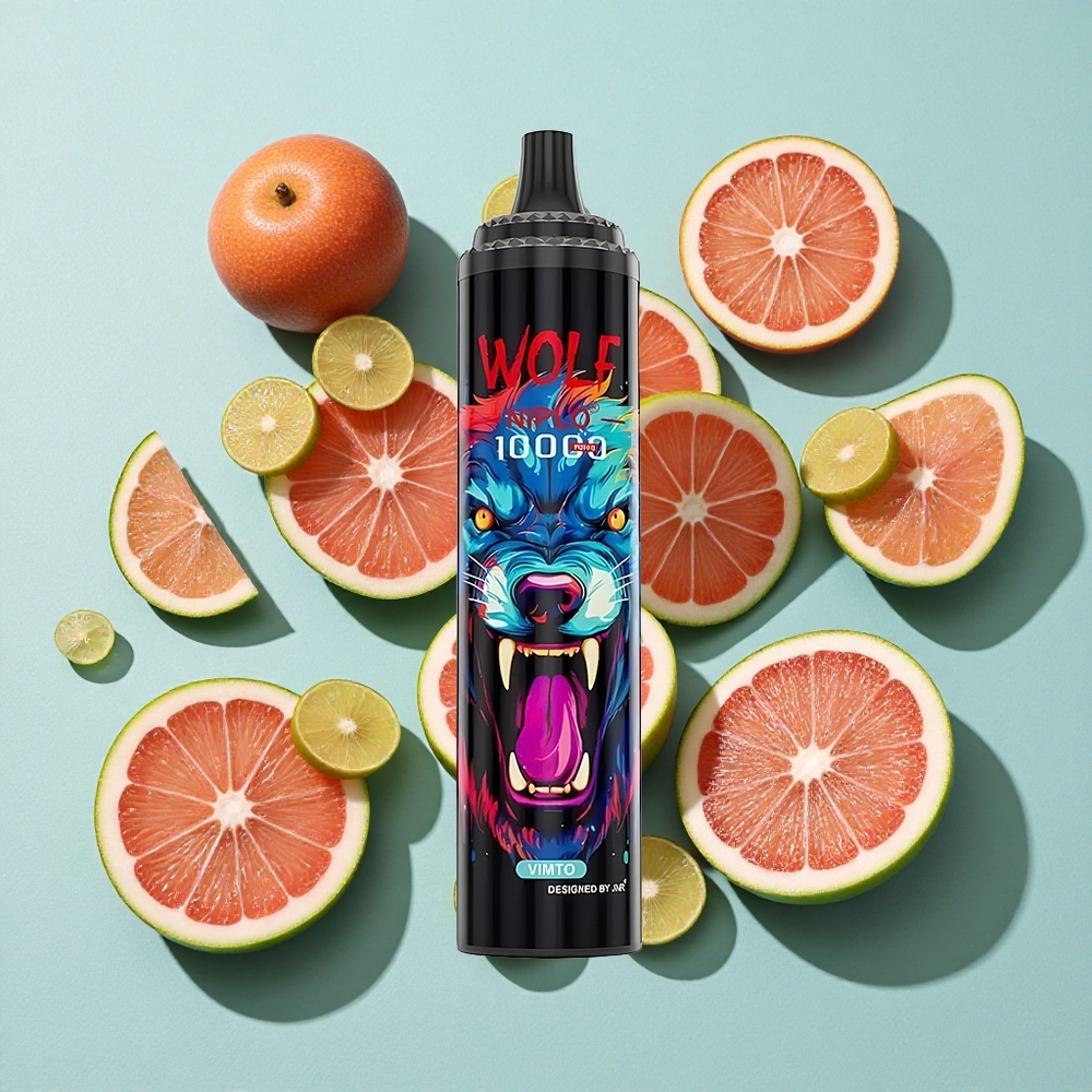 JNR Wolf Niplo 10000 Puffs Vimto 20ml E-líquido Tipo-C Brasil vape