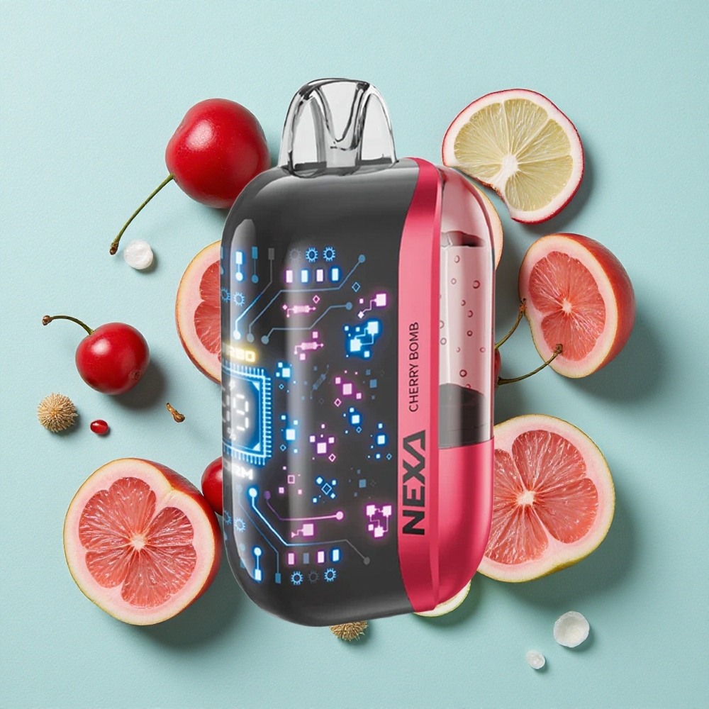 NEXA Ultra 50000 Puffs Cereja Bomp 20ml Capacidade Pré-preenchida 800mah Capacidade da Bateria Brasil vape