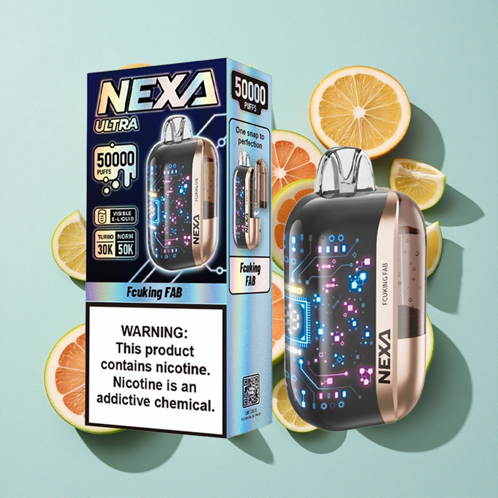 NEXA Ultra 50000 Puffs Fcuking Fab 20ml Capacidade Pré-preenchida Tipo-c Carregamento Brasil vape