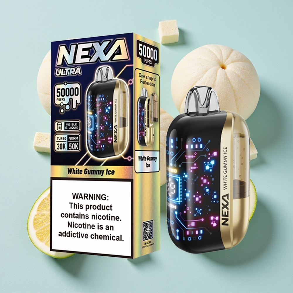 NEXA Ultra 50000 Puffs Goma de Urso Branco 20ml 800mah Brasil vape