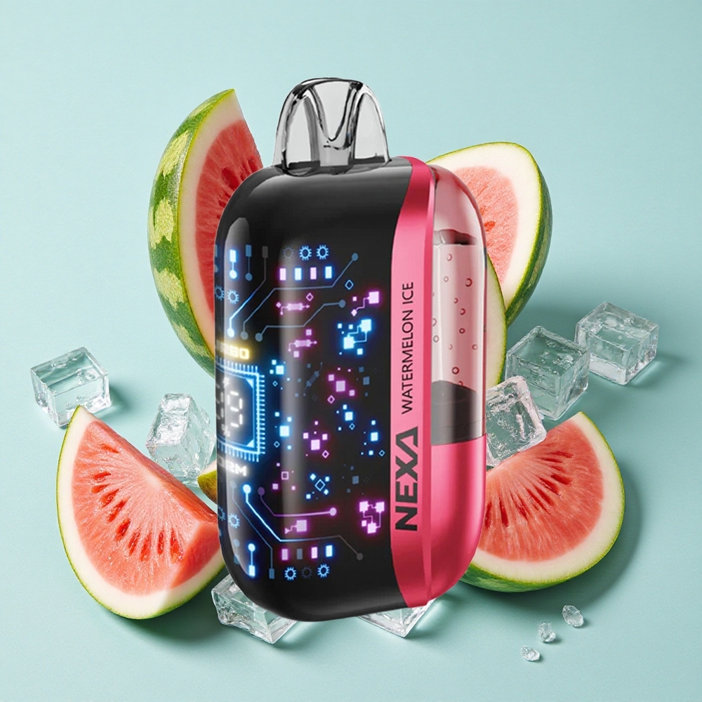 NEXA Ultra 50000 Puffs Melancia Gelada 20ml Capacidade Pré-preenchida Tipo-c Carregamento Brasil vape